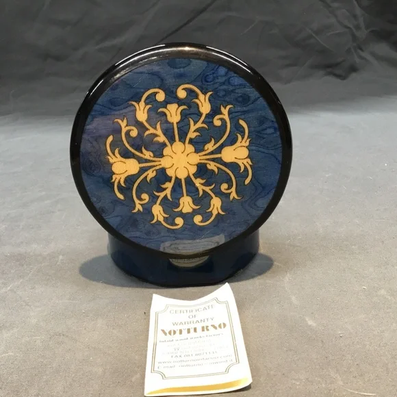 Notturno Intarsio Inlaid Wood Trinket/Keepsake Box - Picture 1 of 7